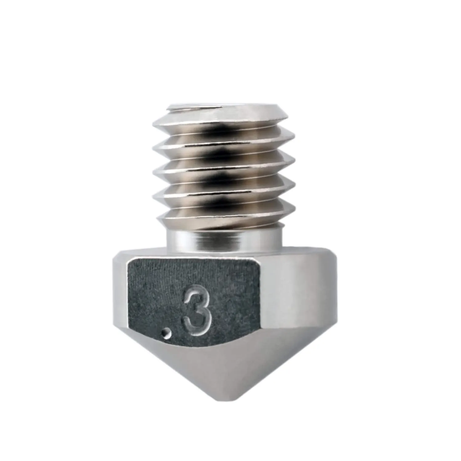 Micro Swiss Hexagon nozzle slijtvast vernikkeld
