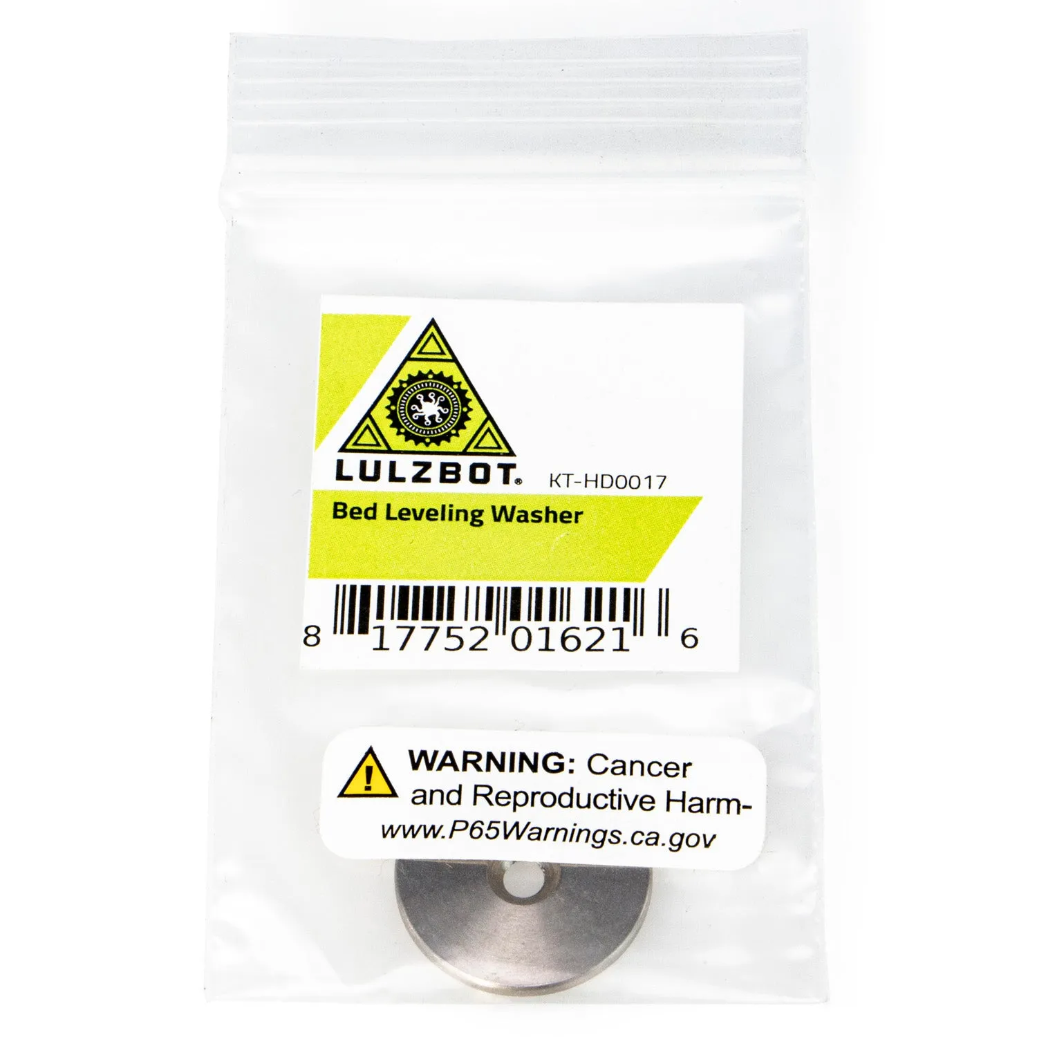 LulzBot Bed Leveling Washer Kit stelring staal