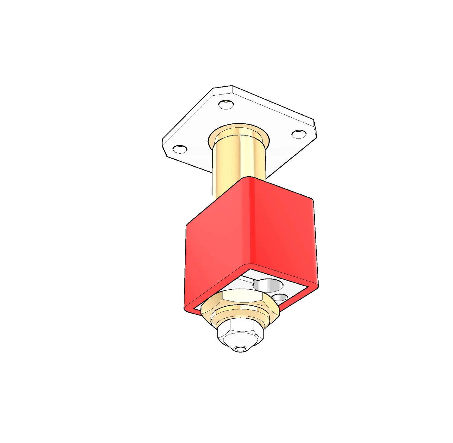 MAHOR-XYZ V4 Brass hotend messing 0.8mm