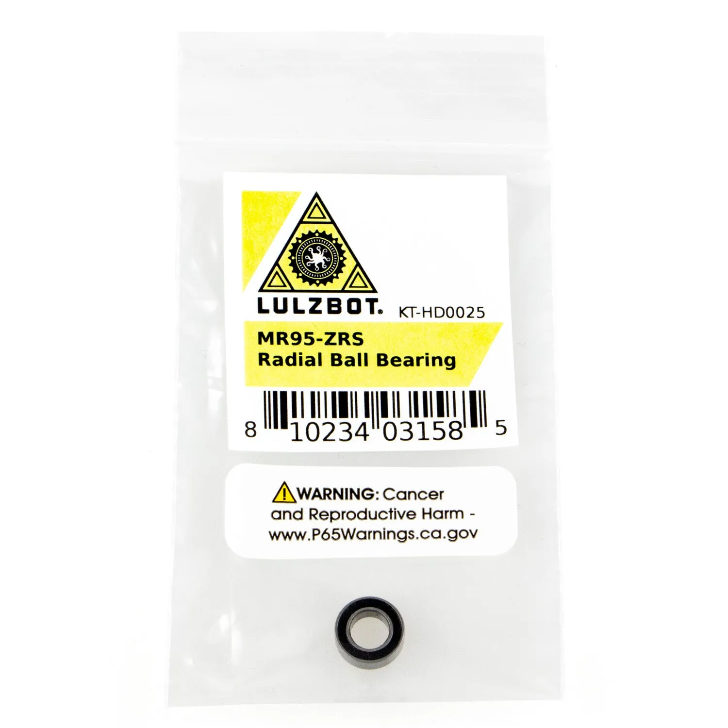 LulzBot MR95-2RS Radial Ball Bearing kogellager