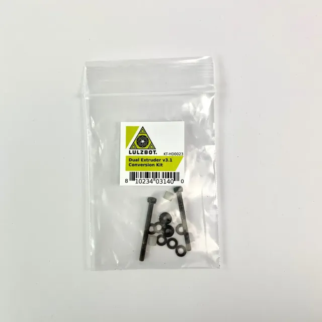 LulzBot Dual V3 naar V3.1 conversiekit toolhead