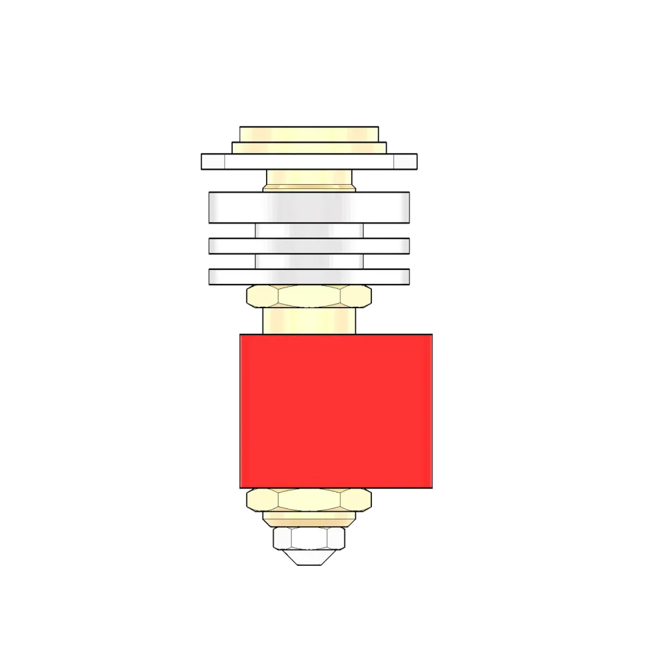 MAHOR-XYZ V4 Hotend met Heatsink 0.8mm