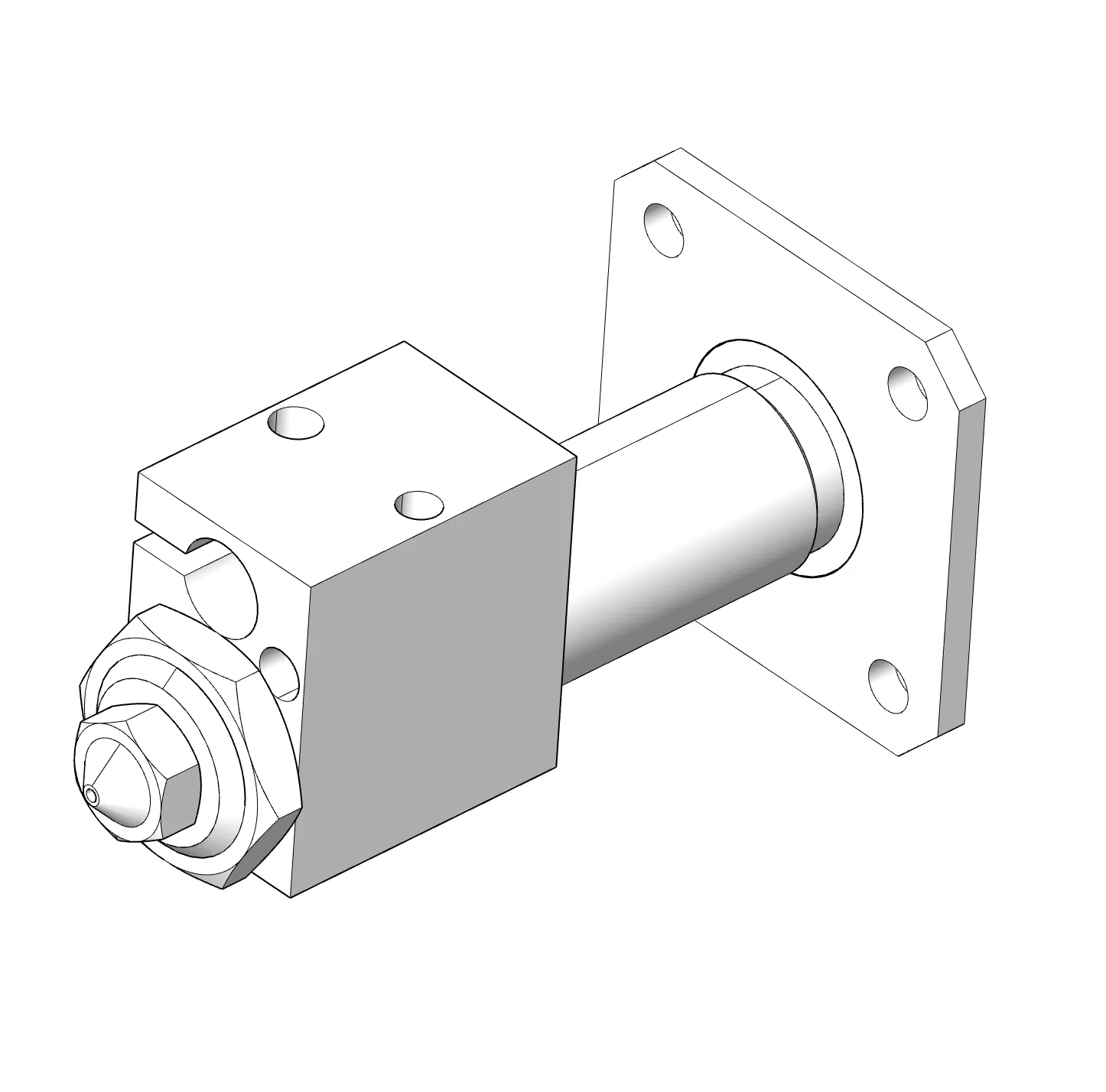 MAHOR-XYZ V4 Brass hotend messing 0.8mm