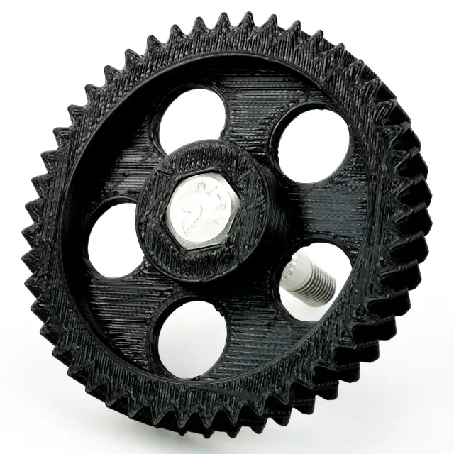 LulzBot Large Herringbone Gear tandwiel met hobbed bolt