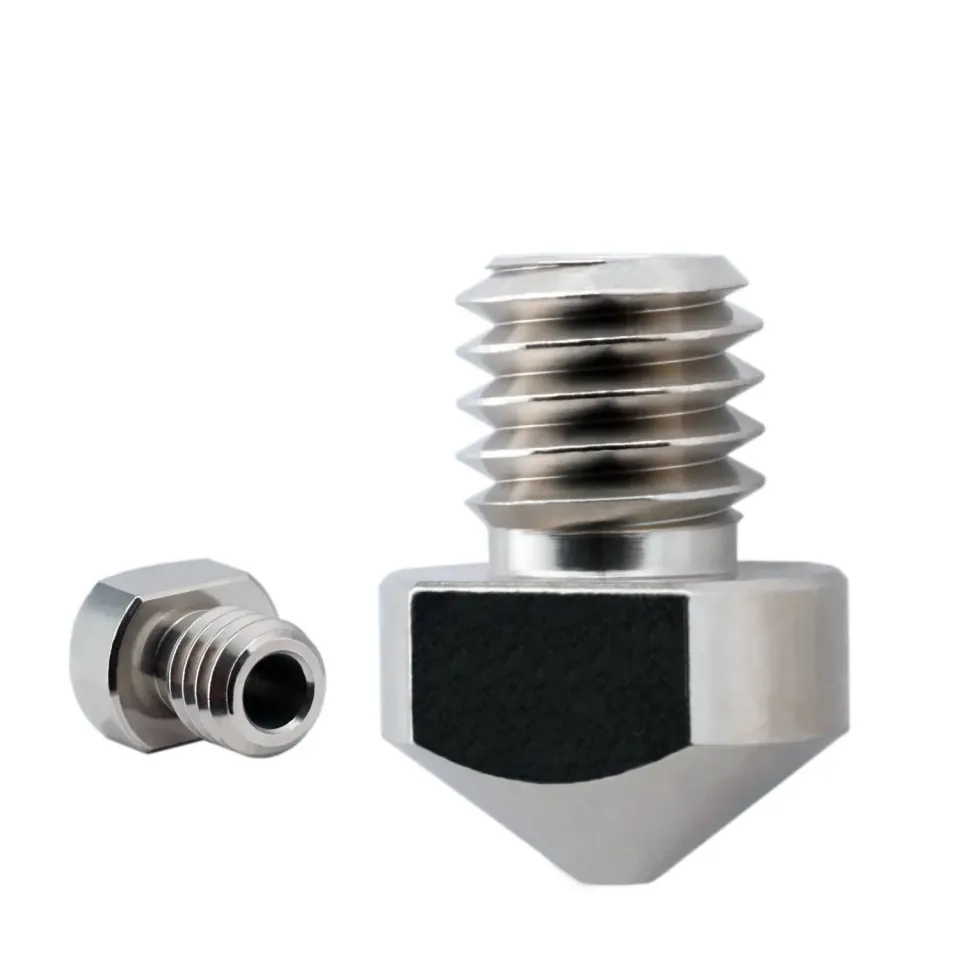 Micro Swiss Hexagon nozzle slijtvast vernikkeld