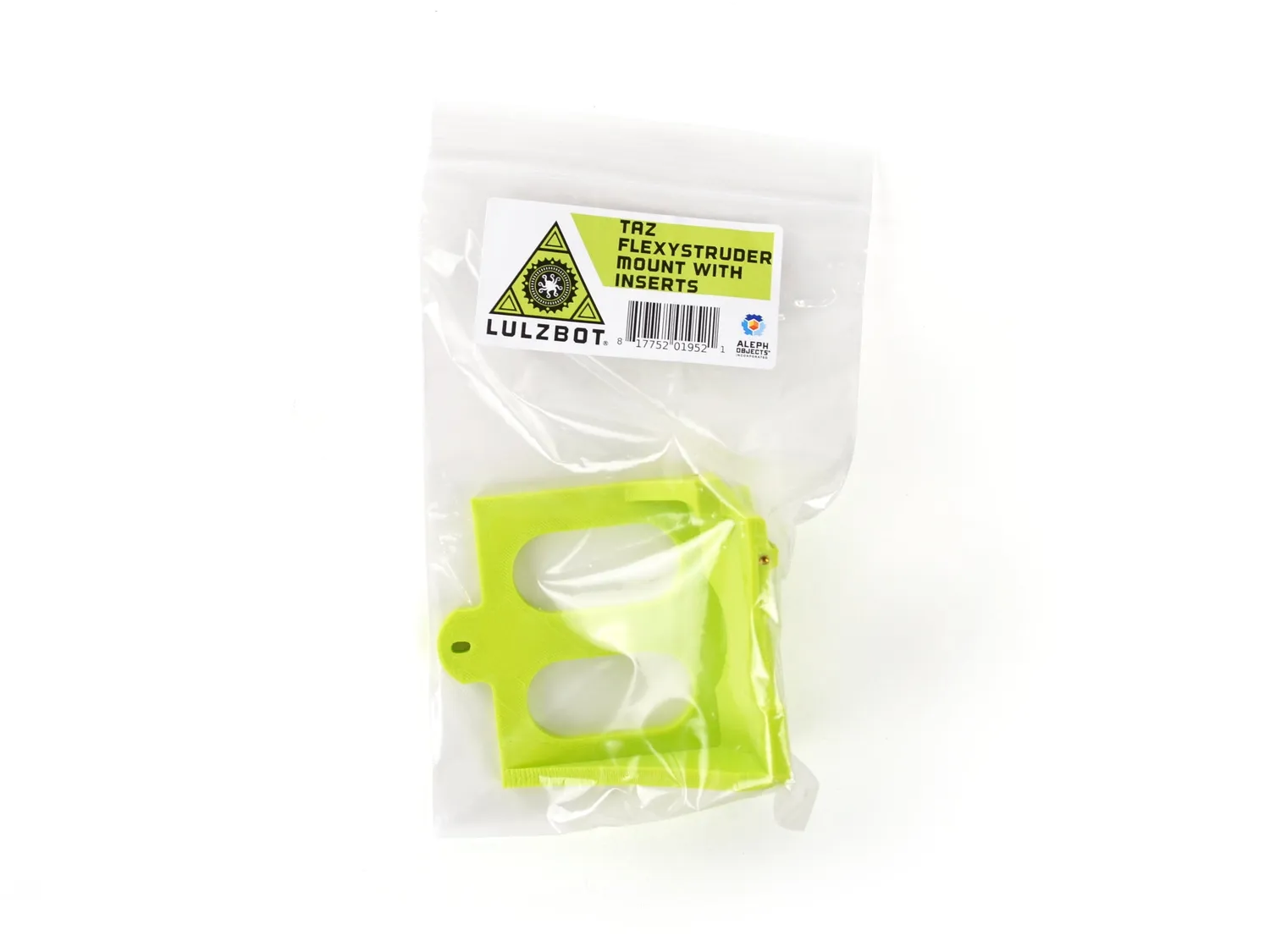LulzBot TAZ Flexystruder houder met inserts