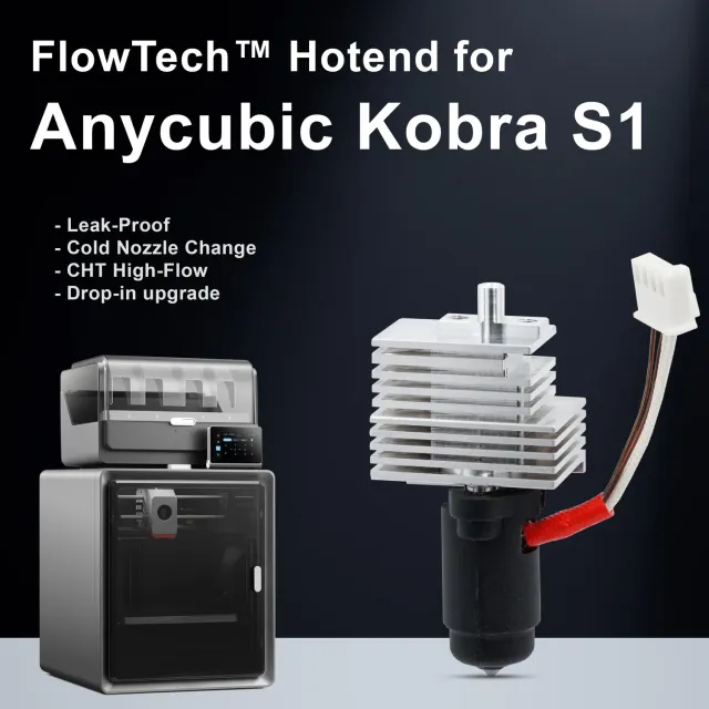 Micro Swiss FlowTech Hotend met Bondtech CHT voor Kobra S1