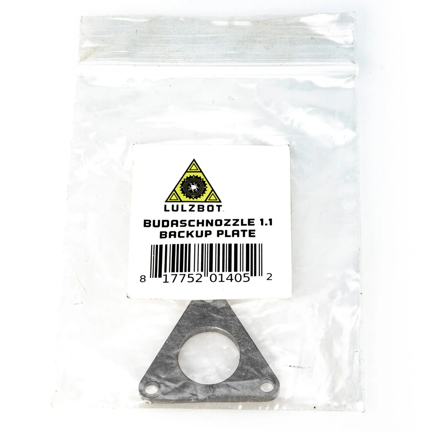 LulzBot Budaschnozzle Backup Plate backupplaat aluminium