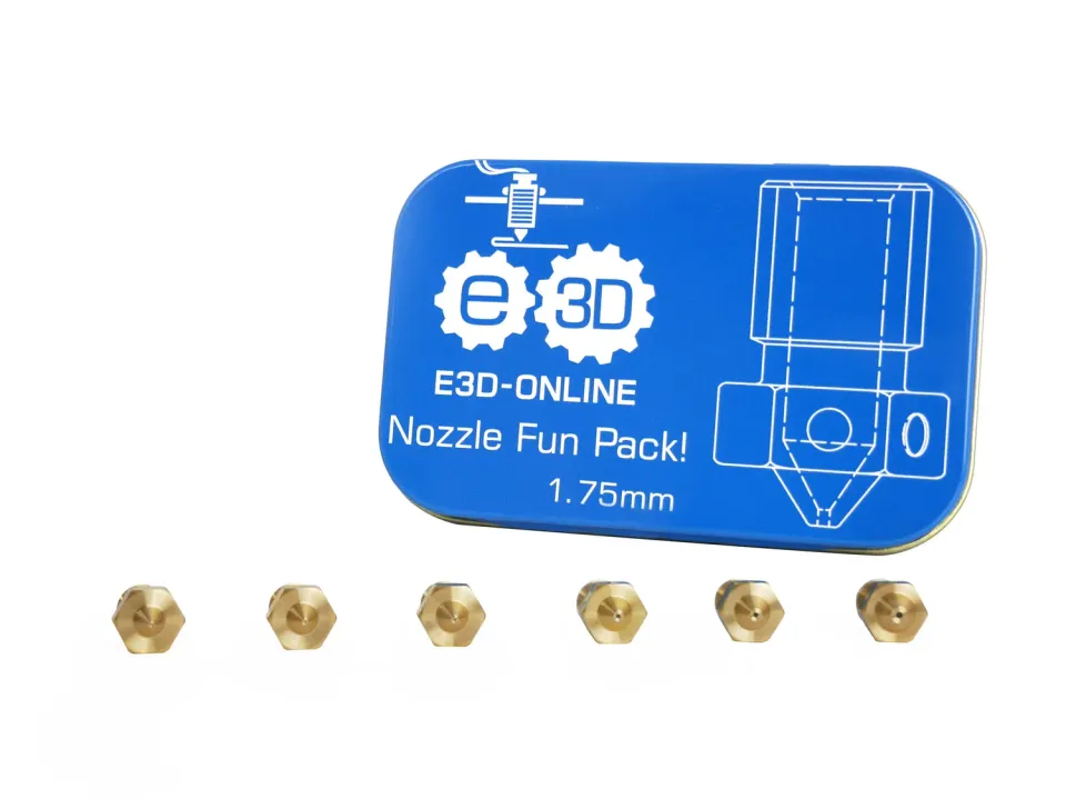 E3D V6 Nozzle Fun Pack nozzle messing