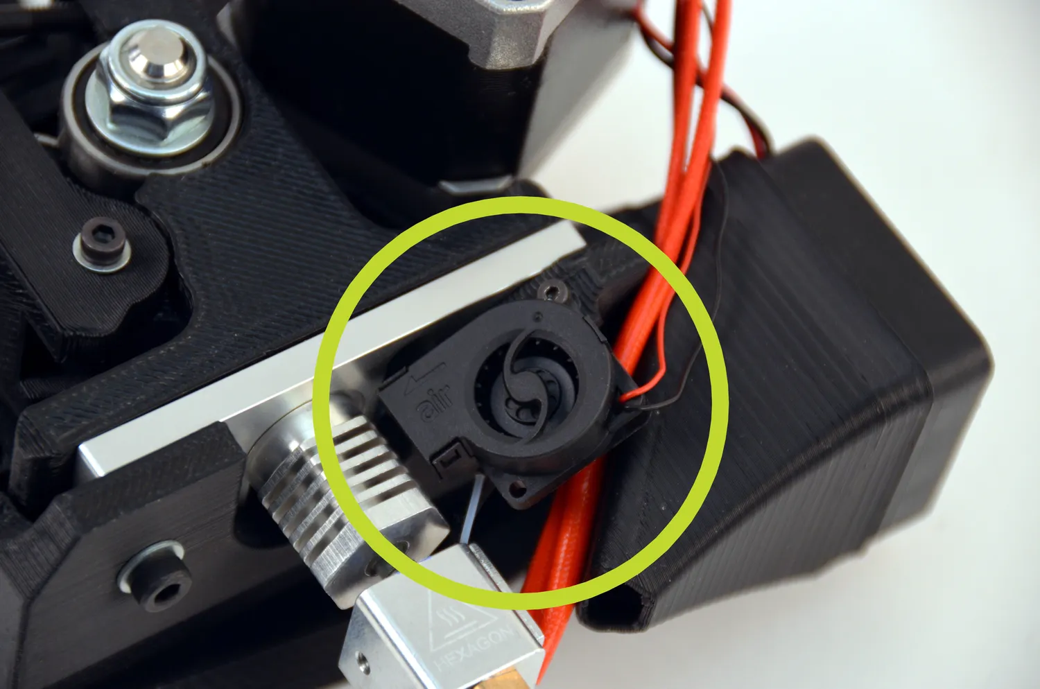 LulzBot 5.5V DC Micro Blower ventilator gekrompen