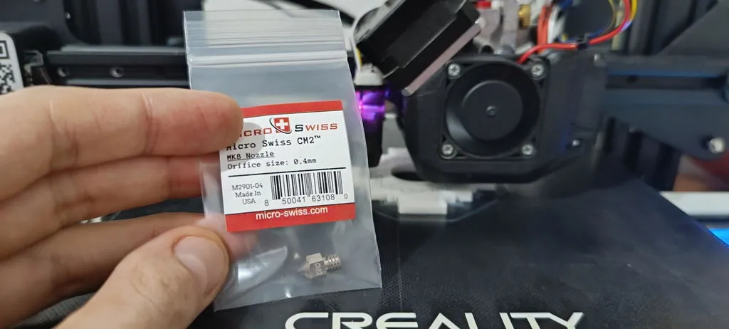 Micro Swiss CM2 MK8 Nozzle met geharde punt