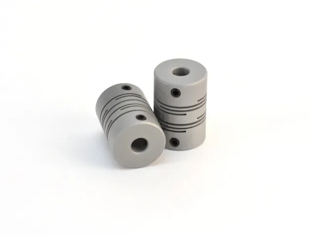 LulzBot flexibele askoppeling 5mm aluminium 2 stuks