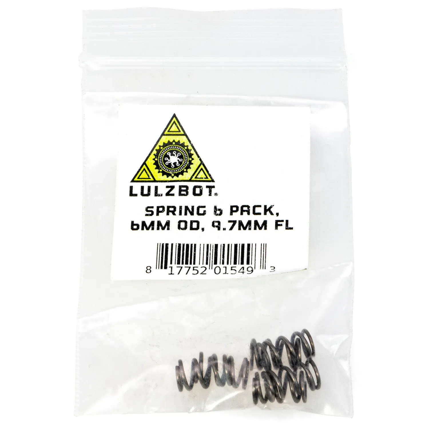 LulzBot Extruder veer 6 mm 6 stuks reserveonderdeel